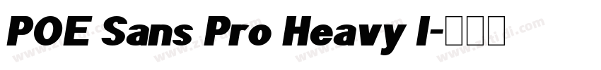 POE Sans Pro Heavy I字体转换